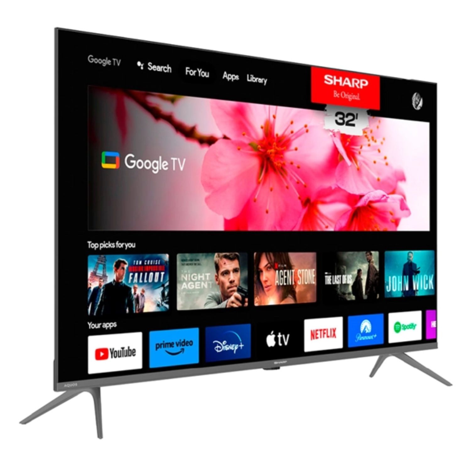 TELEVISOR SHARP 2T-C32GF2060L 32 PULG CON SISTEMA OPERATIVO GOOGLE TV - 3
