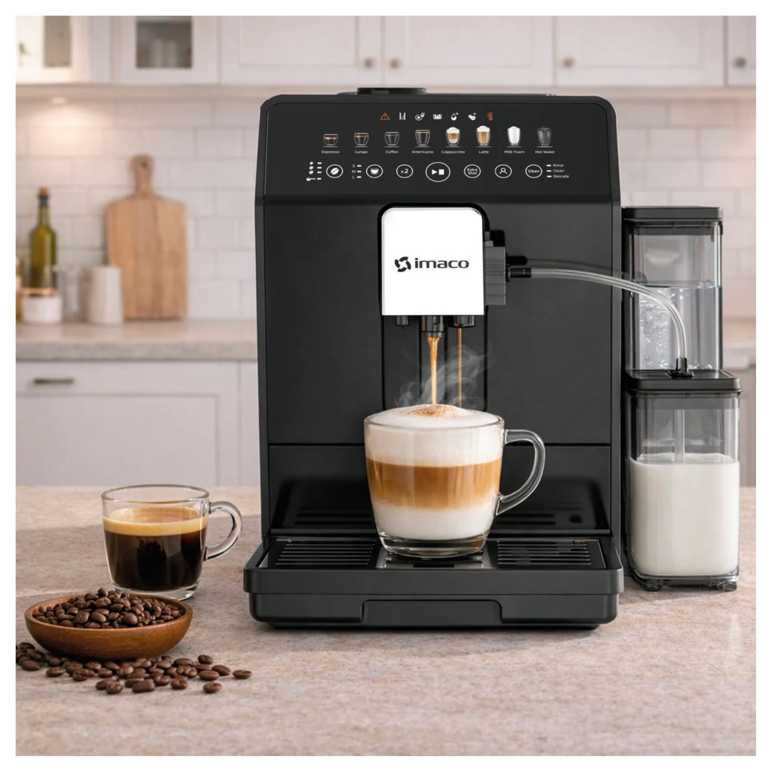 CAFETERA ESPRESSO Y CAPUCCINO IMACO IECM1582A DE 19 BARES - 5