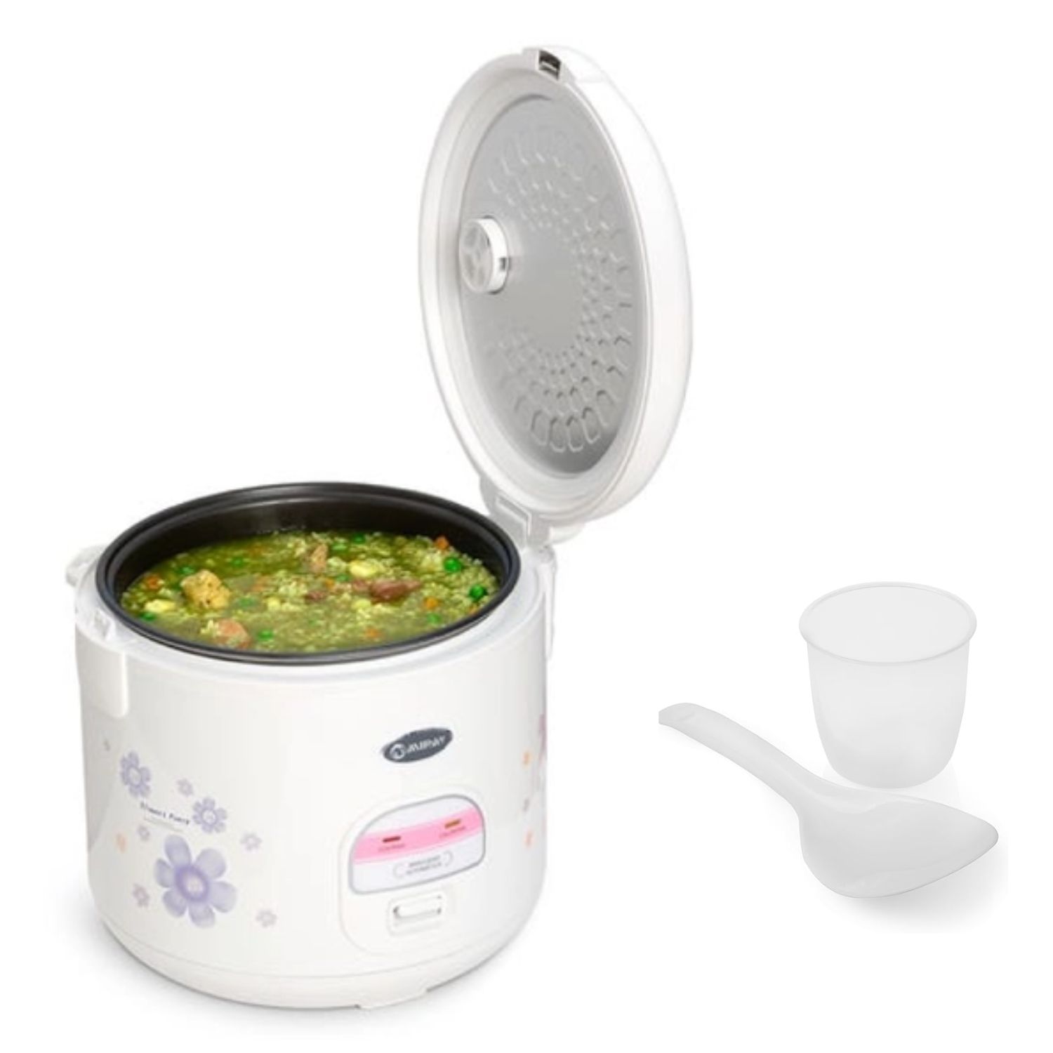 OLLA ARROCERA MIRAY OM-T339 1.8L BLANCO HERMÉTICA CON VAPORIZADOR - 3