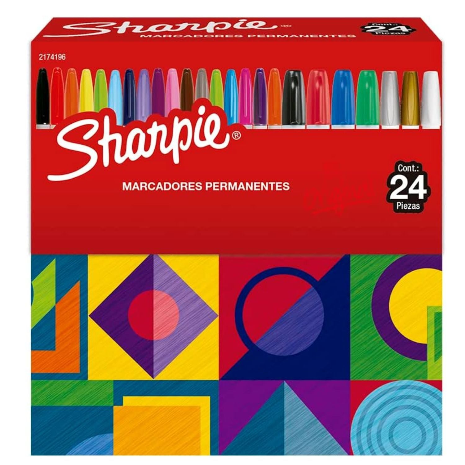 MARCADOR PERMANENTE SHARPIE 2174196 24 UNID COLORES VARIADOS - 3