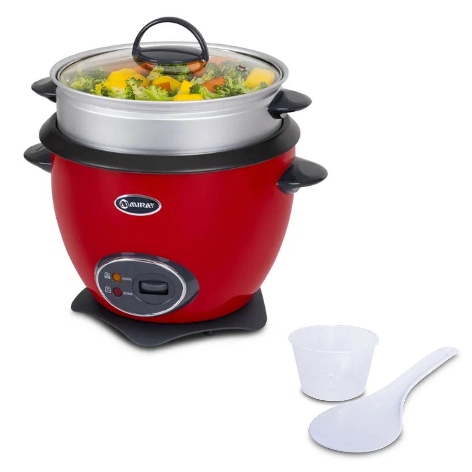OLLA ARROCERA MIRAY OM-T359RV 1.5 LITROS – ROJO - 4