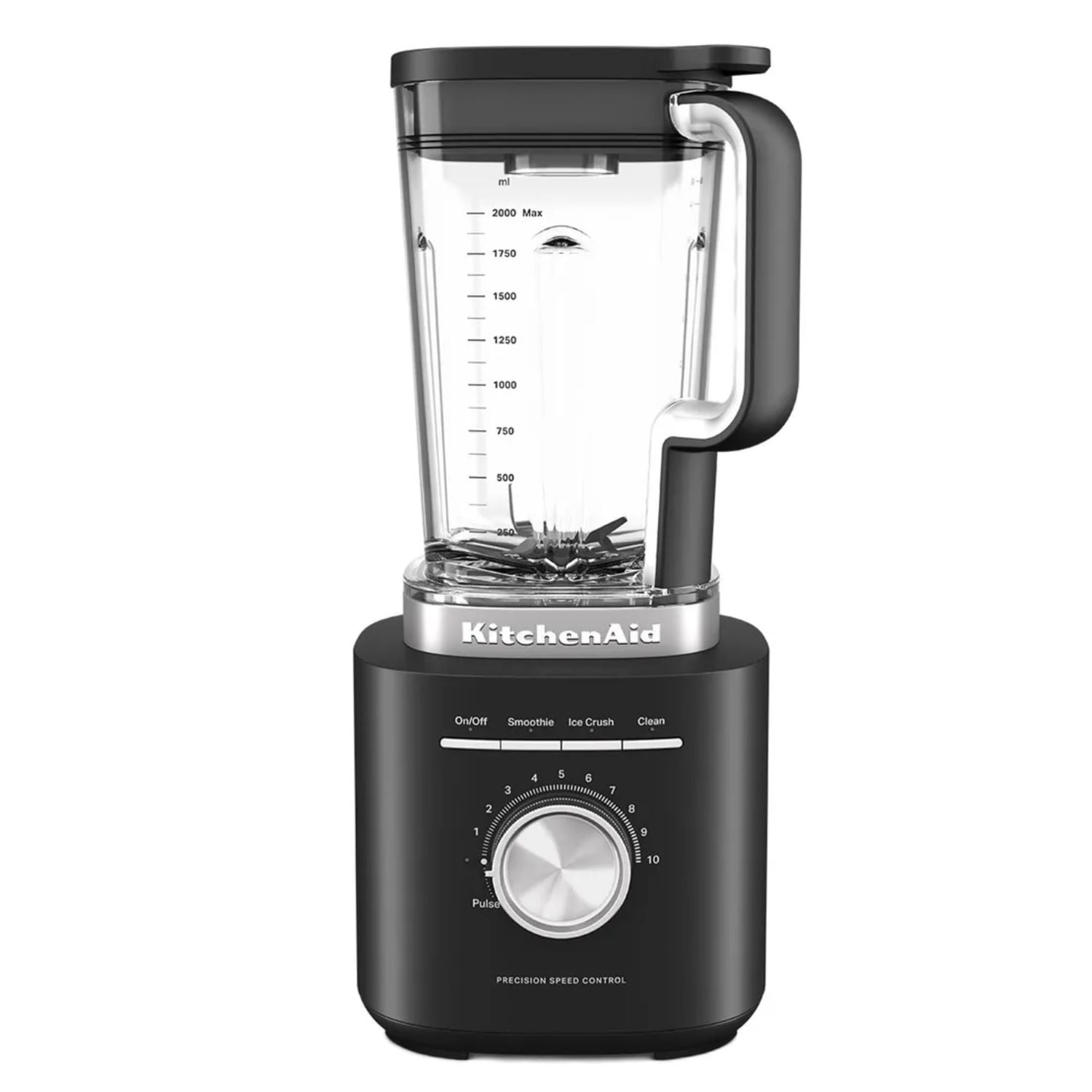 LICUADORA KITCHENAID 1700 WATTS VASO 2 LITROS 10 VELOCIDADES NEGRO - 2