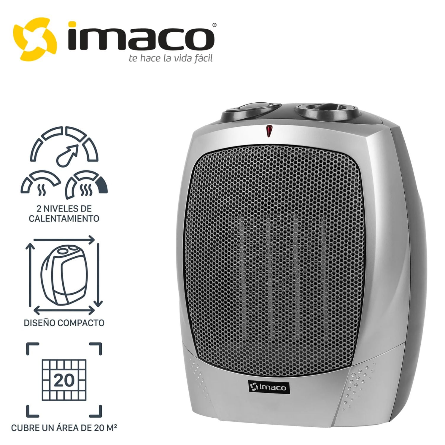 TERMOVENTILADOR IMACO ITC3181 PORTÁTIL CERÁMICO 1800 WATTS - 1