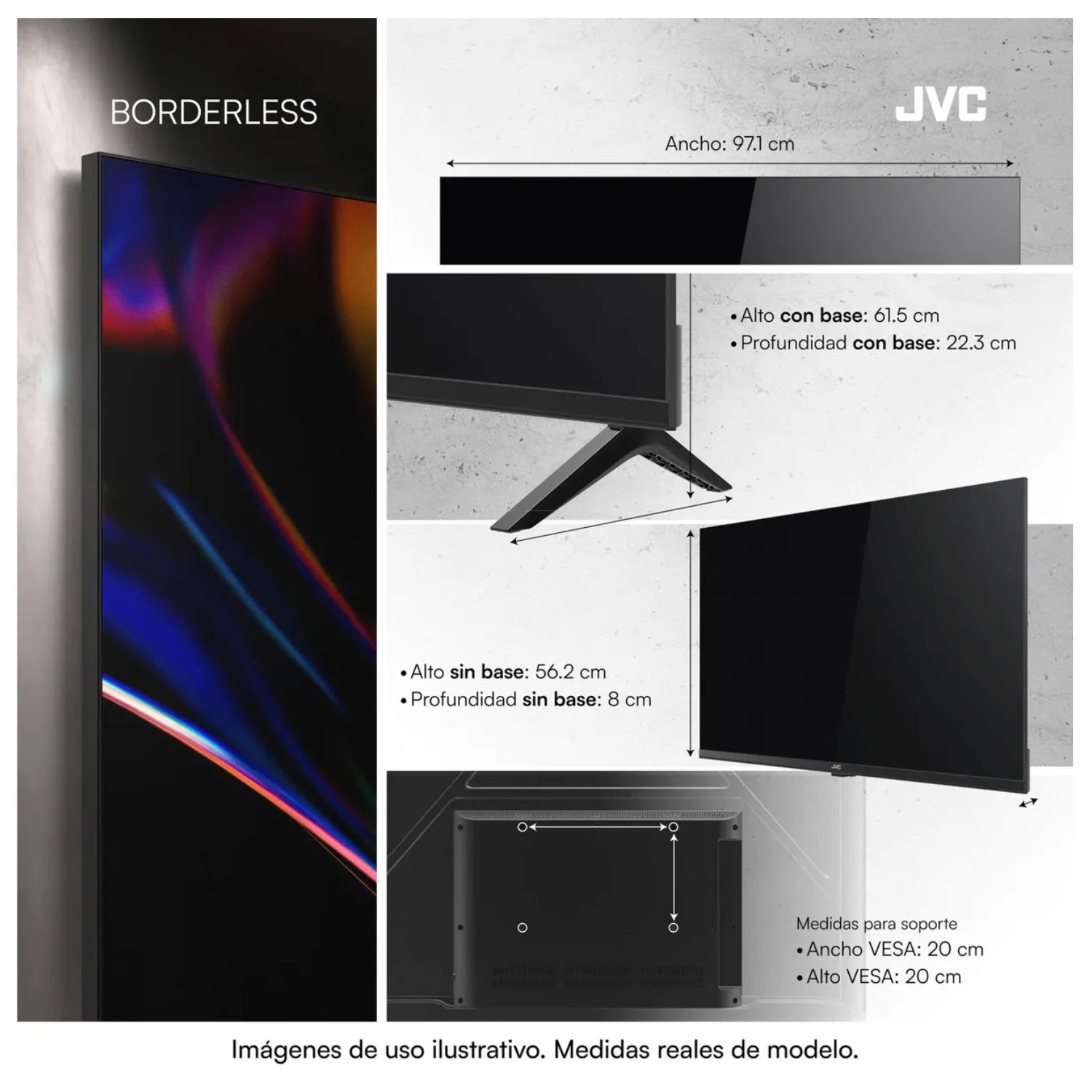 TELEVISOR JVC LT-43KM4584N 43” SMART QLED FULL HD GOOGLE TV - 3