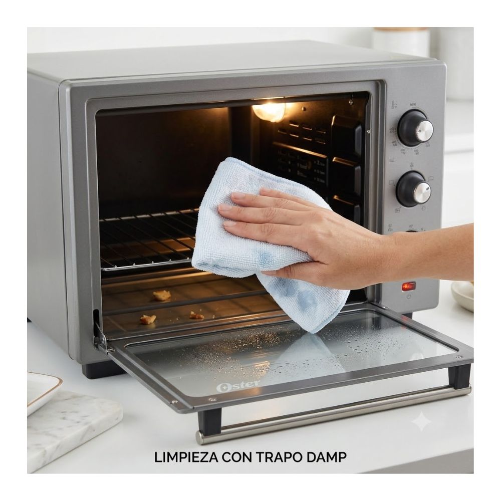 HORNO OSTER TSSTTV35FDMAFNS-053 CON FREIDORA DE AIRE DE 35 LITROS, PUERTAS FRANCESAS - 4