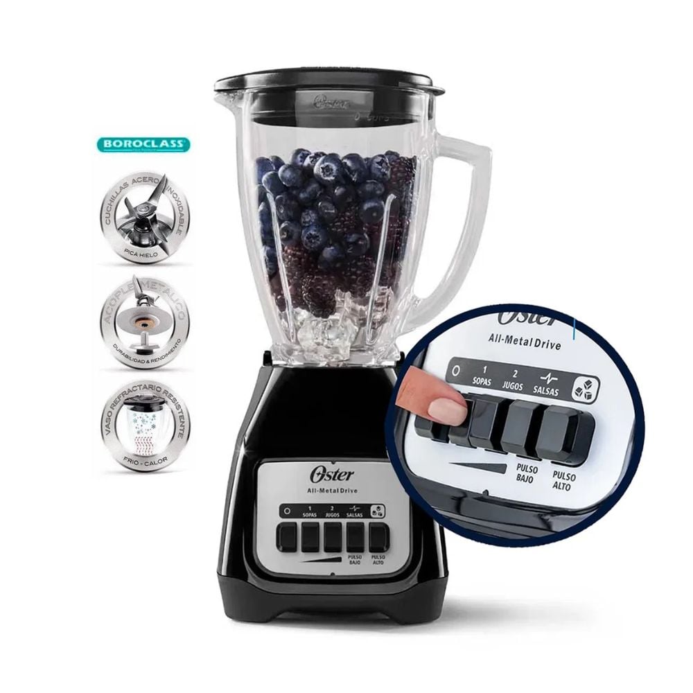 COMBO OSTER LICUADORA BLSTKAGBPB CON ARROCERA CKSTRCB10DF BLK 1,8 LLITROS NEGRO - 2