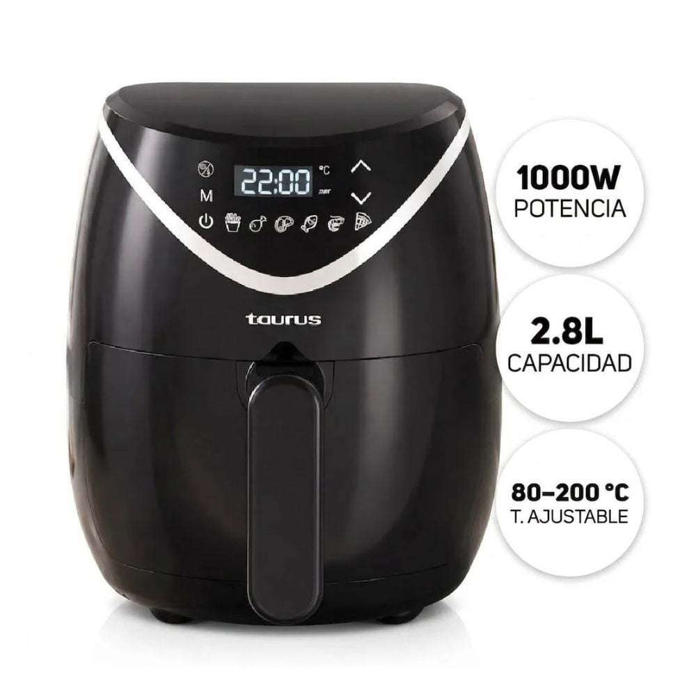 FREIDORA DE AIRE TAURUS BLACK FRYER II 2000W - 2