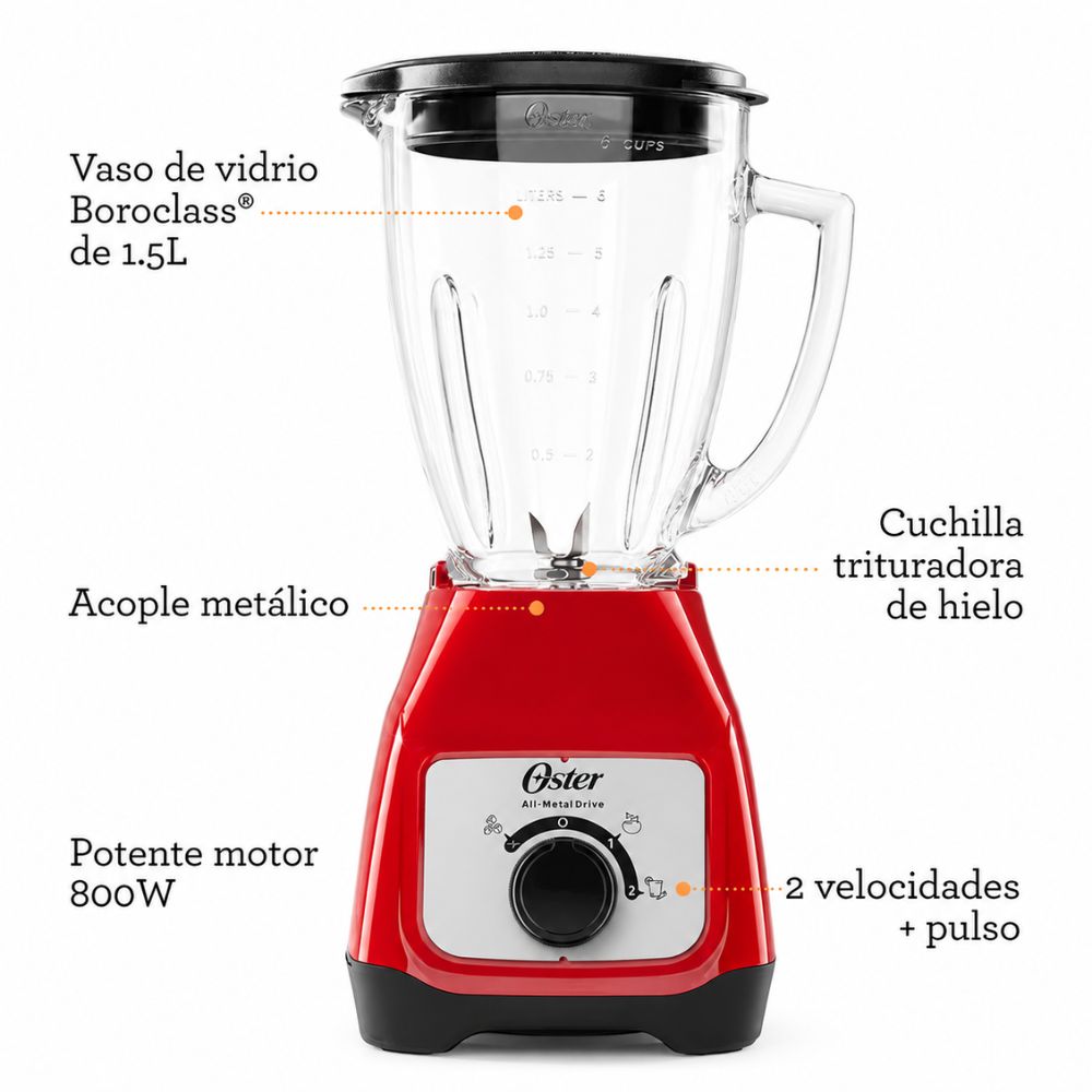 COMBO OSTER LICUADORA OSTER BLSTKAGRRD + CAFETERA BVSTDCDR5R - 3