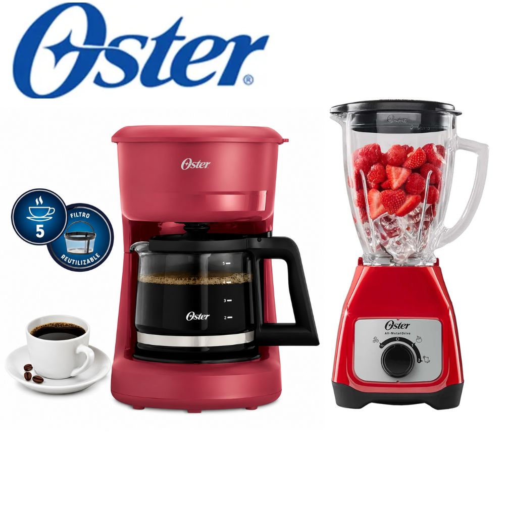 COMBO OSTER LICUADORA BLSTKAGRRD MAS CAFETERA BVSTDCS51R - 1