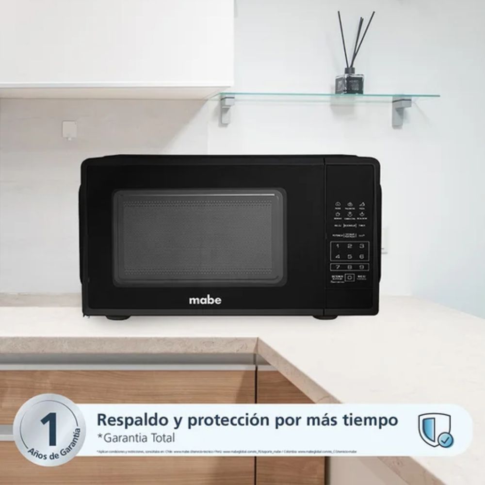 HORNO MICROONDAS MABE HMM07PBN 20 L 6 SELECCIONES RÁPIDAS NEGRO - 4