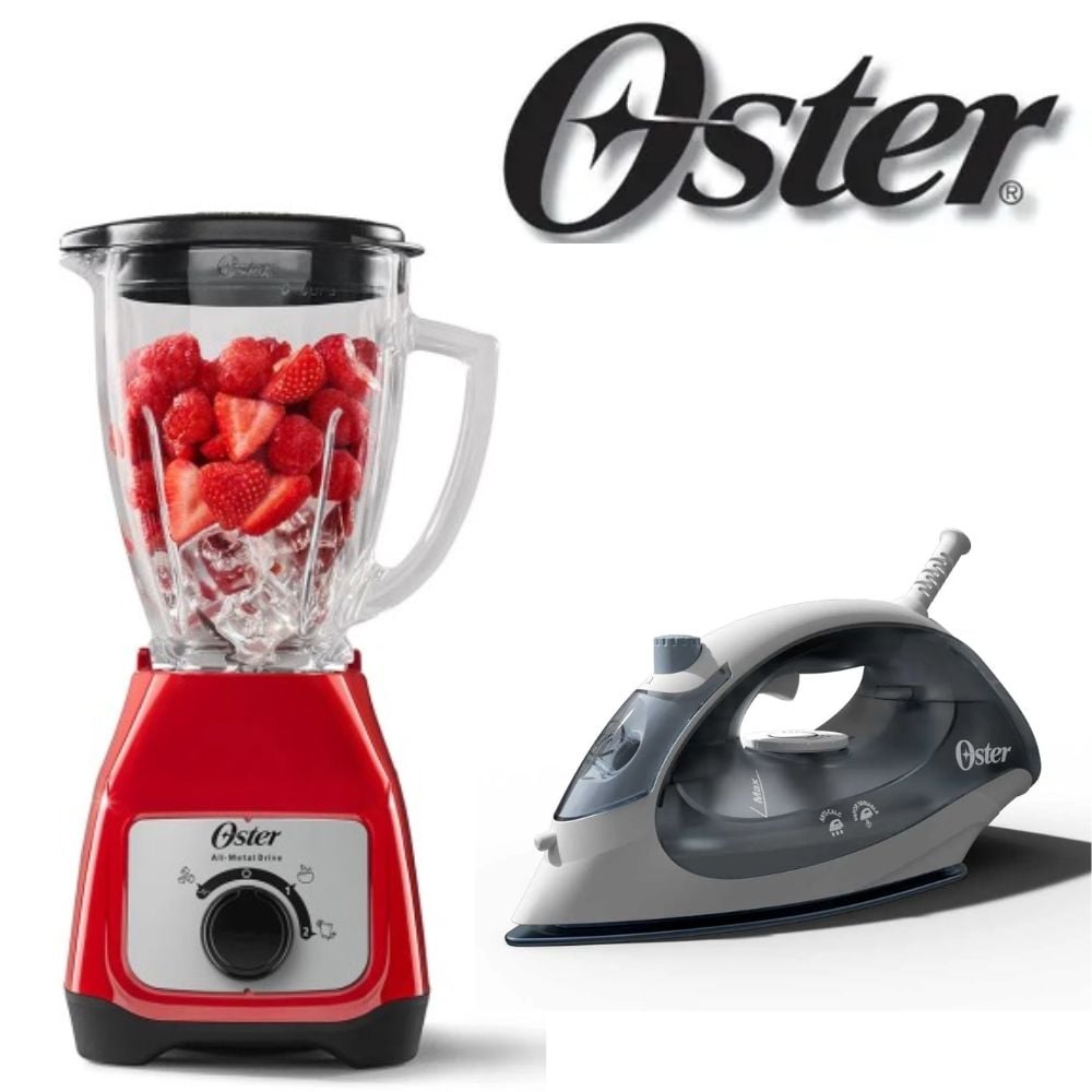 COMBO OSTER LICUADORA BLSTKAGRRD + PLANCHA DE ROPA GCSTBS3802 - 1