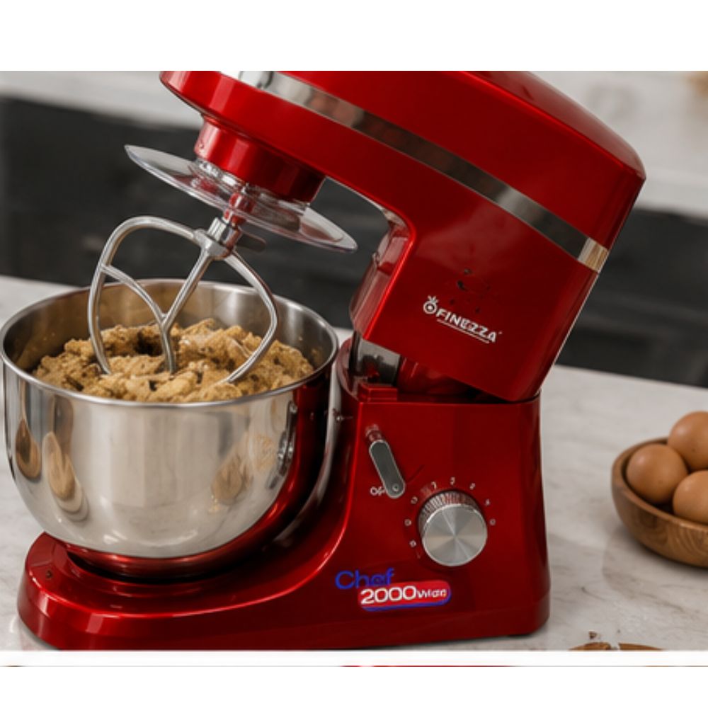 BATIDORA ROJA ORBITAL FINEZZA FZ 6818B 2000 W BOWL 5,5 LT, - 3