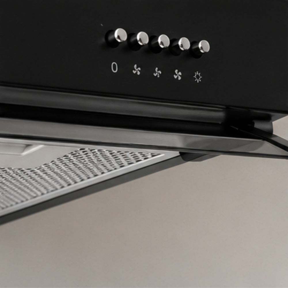 CAMPANA EXTRACTORA SOLE TURE96CO 60 CM ALTO PODER DE SUCCIÓN E ILUMINACIÓN NEGRO - 3