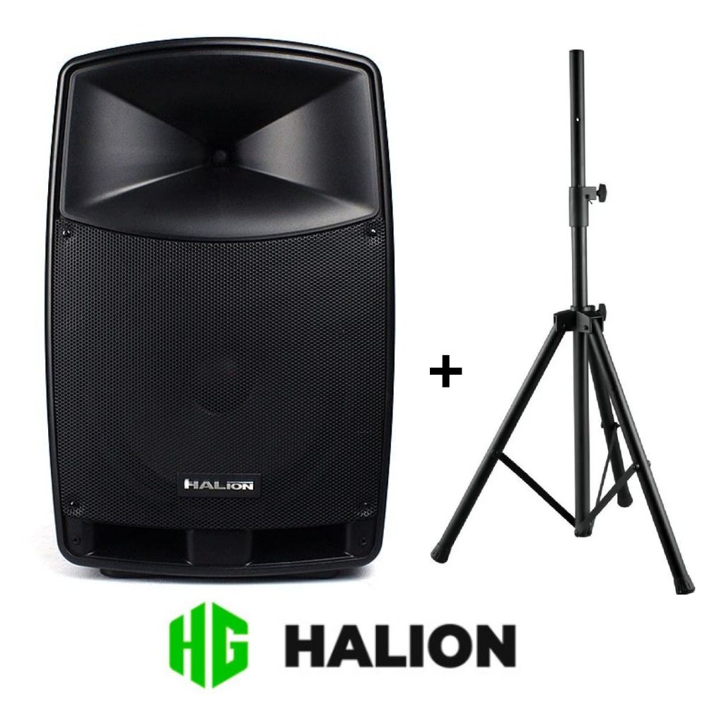 PROMO PARLANTE HALION PHA 12F 2000W PMPO + SOPORTE - 1