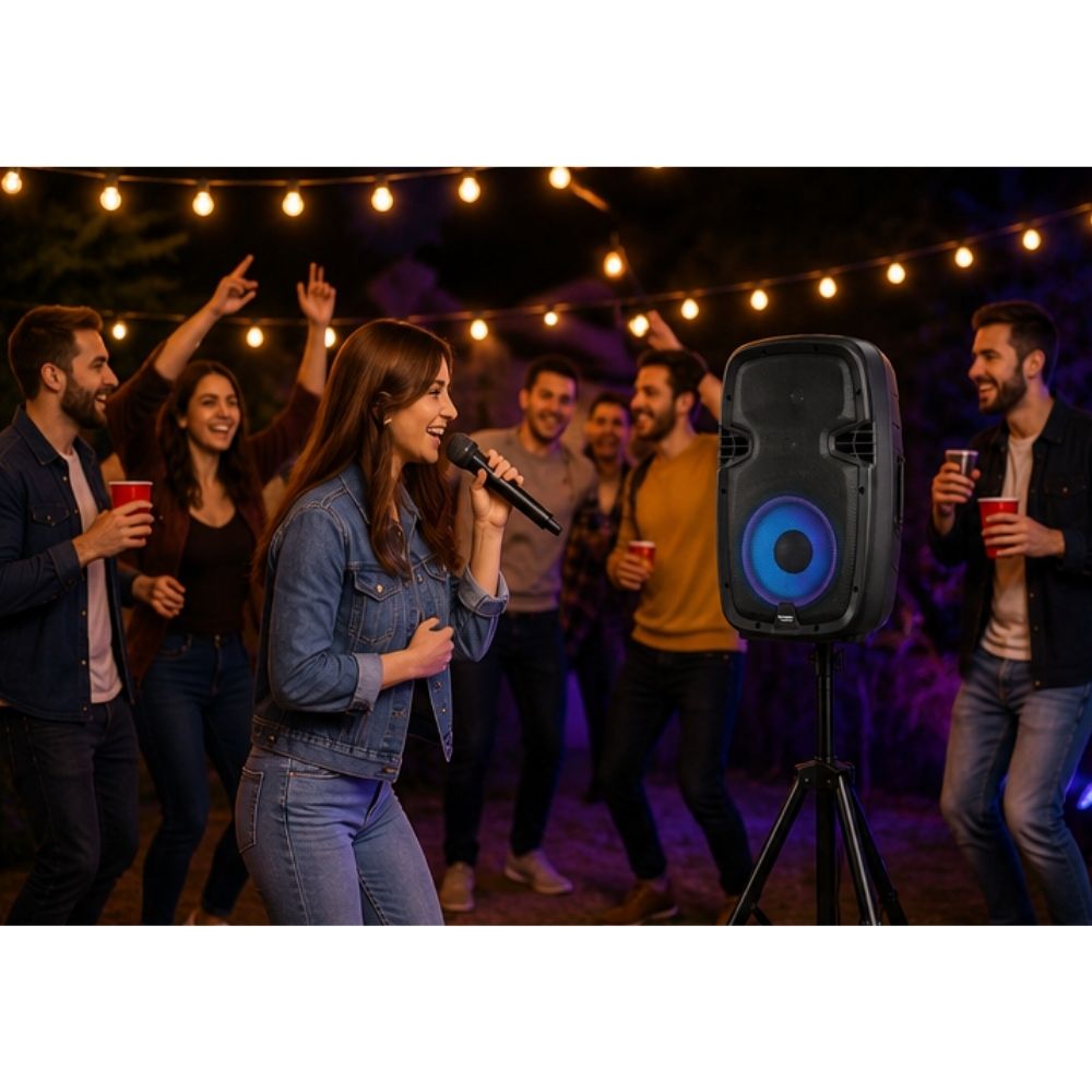 PROMO PARLANTE PORTATIL MAXTRON MX 1510V1 MAS SOPORTE - 5