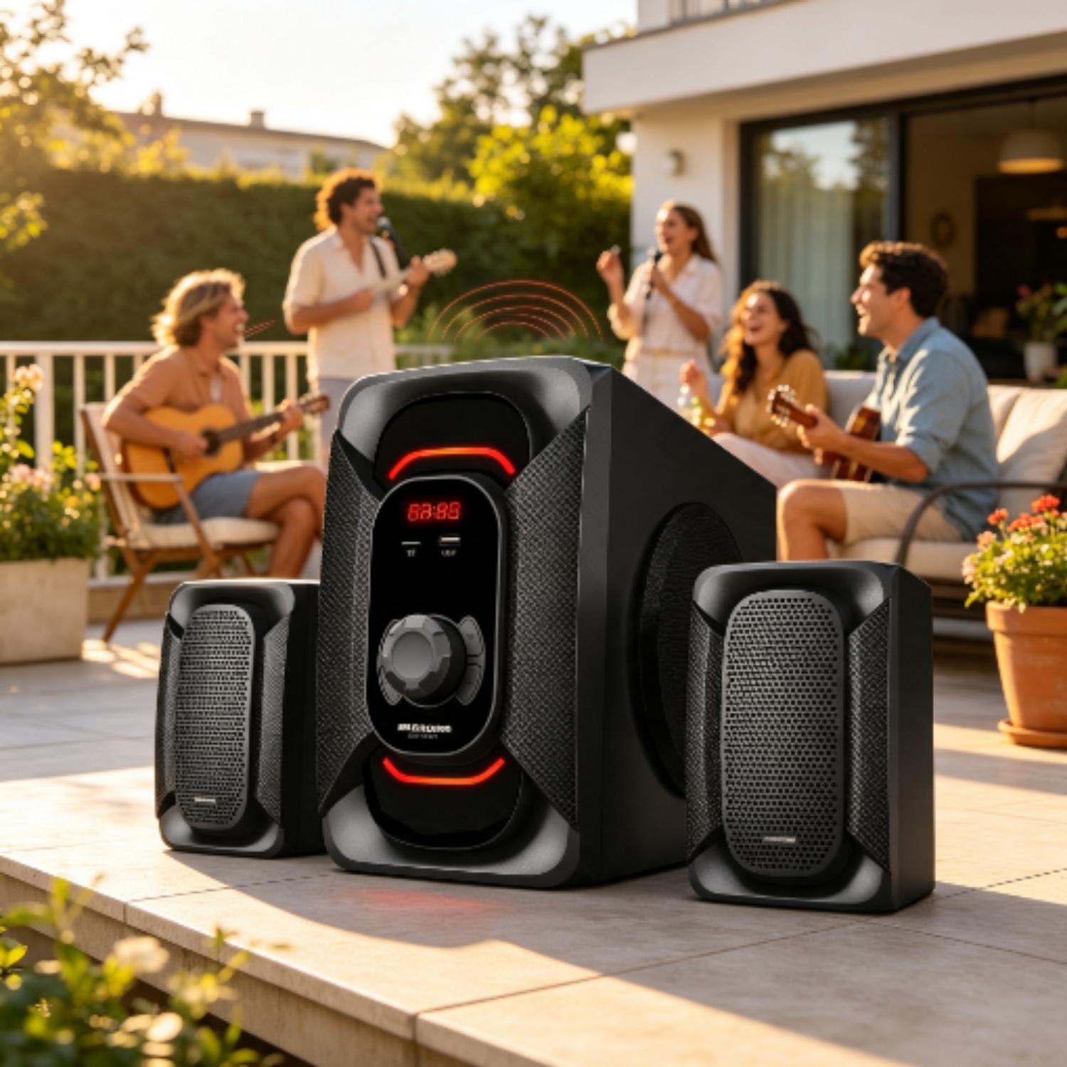 PARLANTE MICRONICS BLASTER MIC-S7401BT 2.1 USB BLUETOOTH - 4