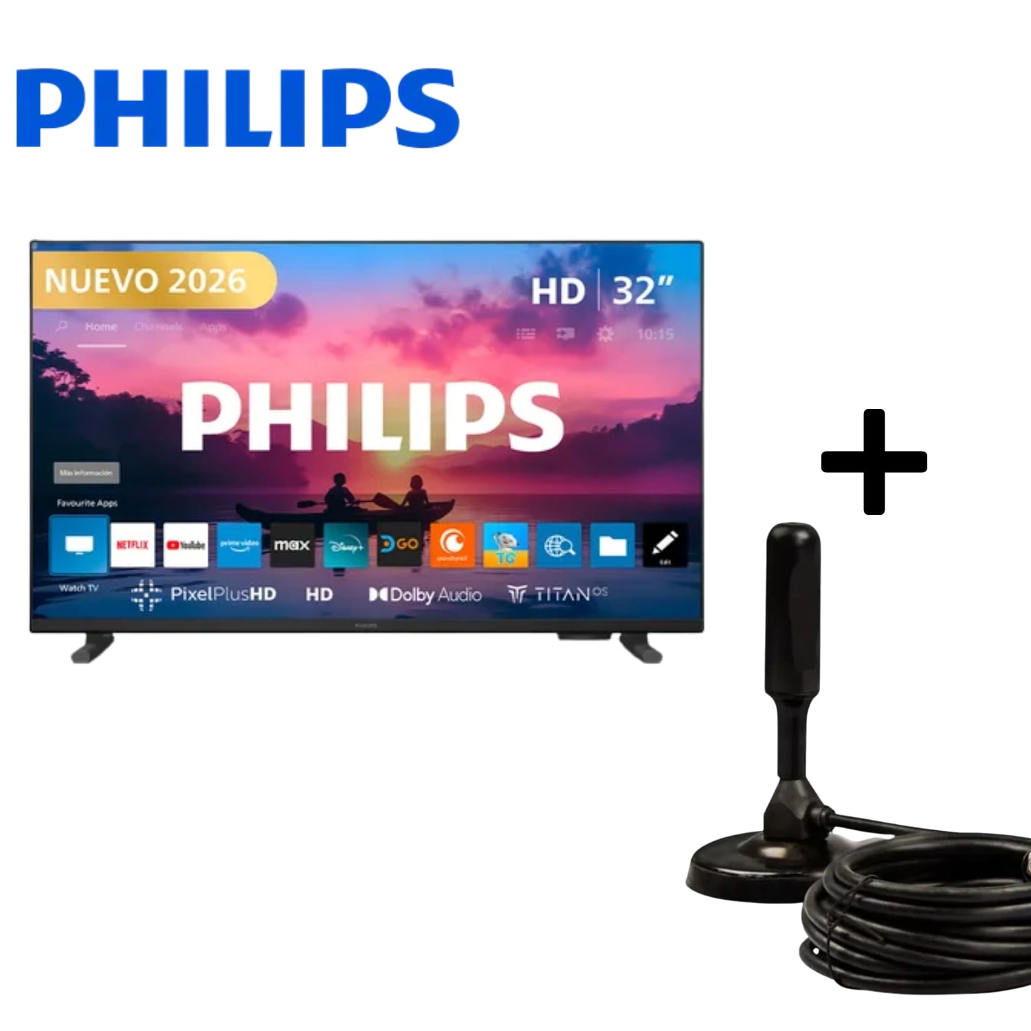 TELEVISOR PHILIPS 32PFD6910 SMART TV 32' MAS ANTENA HDTV - 1