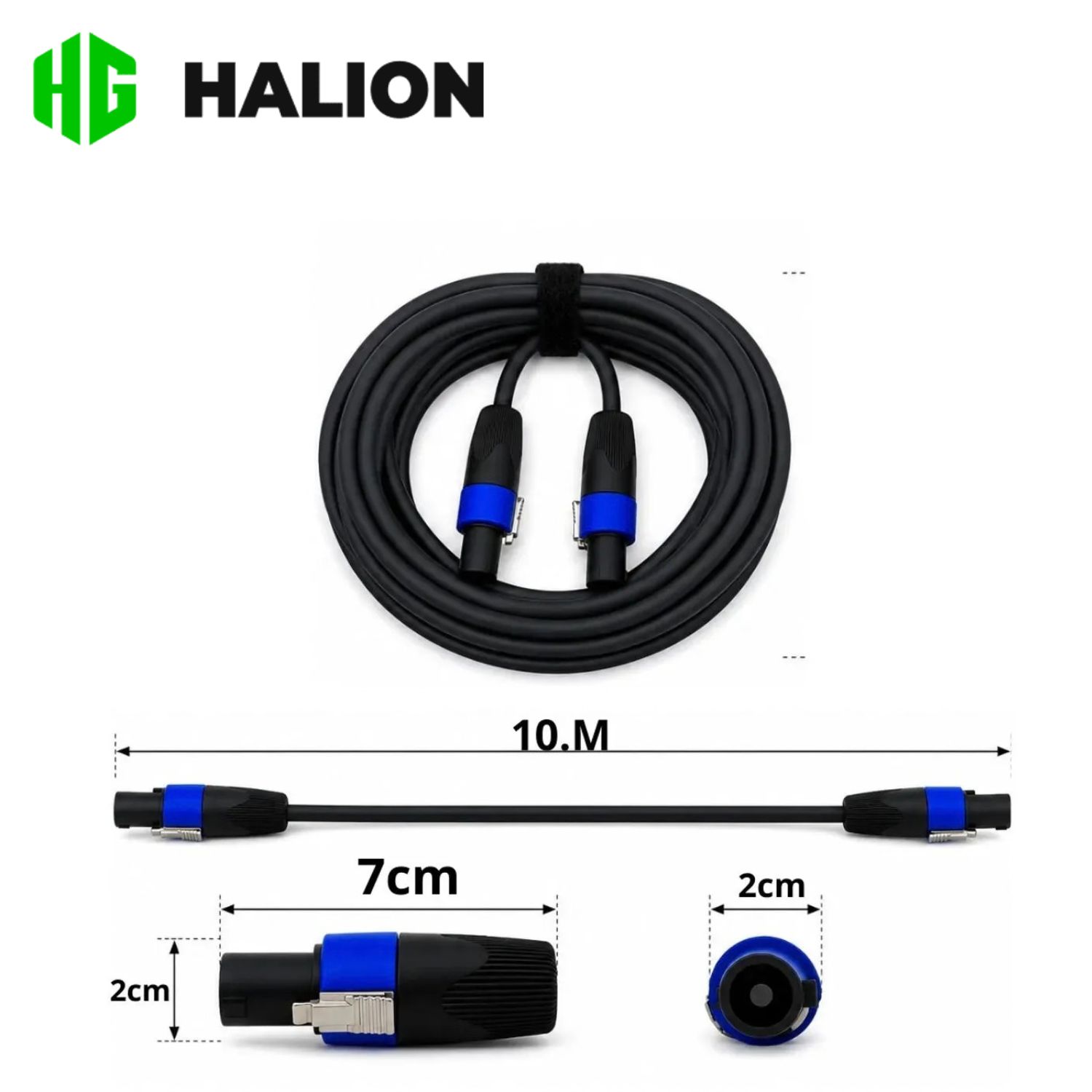 COMBO PARLANTE PASIVO HALION SHA-15W 15' 800W + CABLE SPEAKON BARETONE 10 M - 4