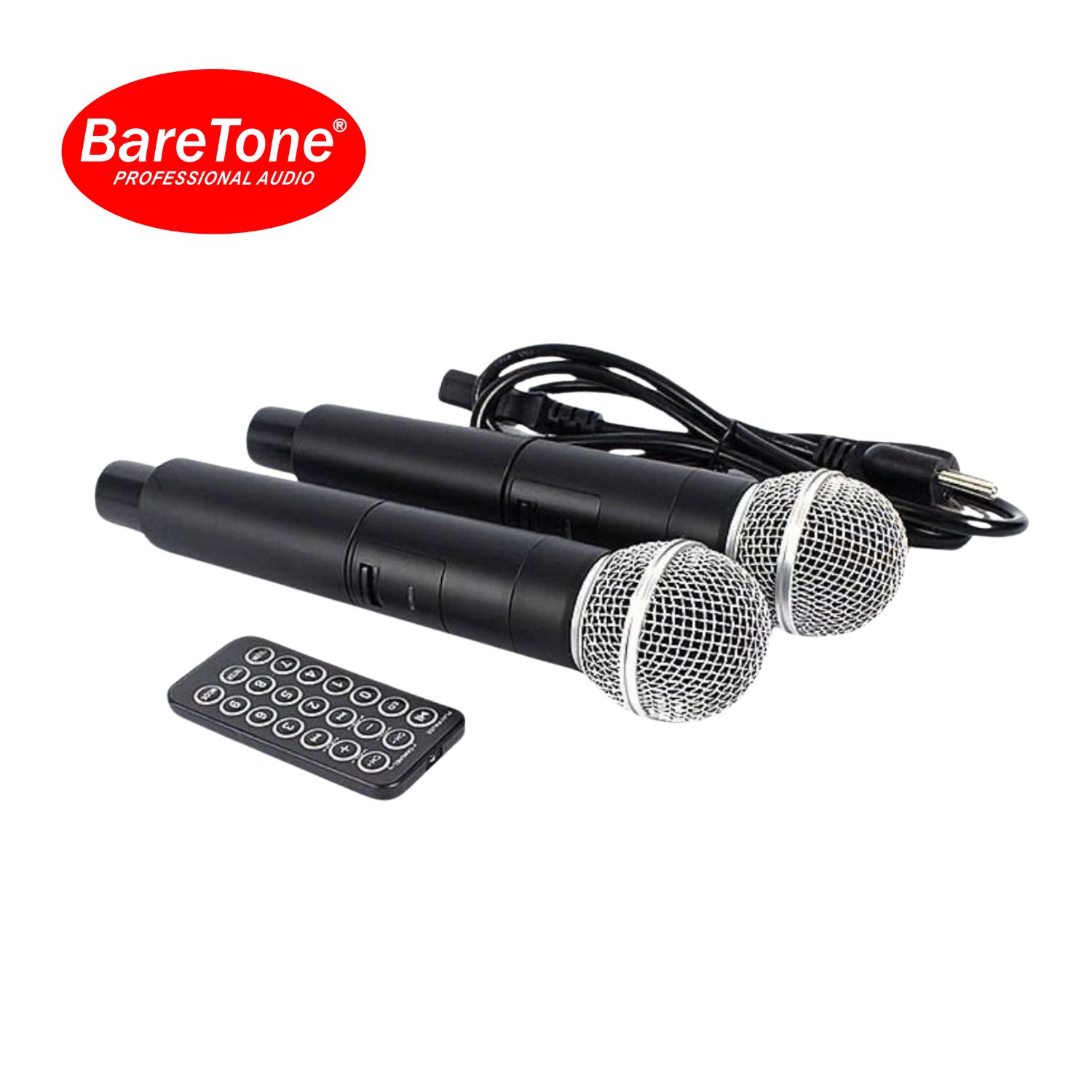 PARLANTE ACTIVO BARETONE MAX-10HE 10' 150W CON 2 MICRÓFONOS INALÁMBRICOS UHF Y BATERÍA - 3