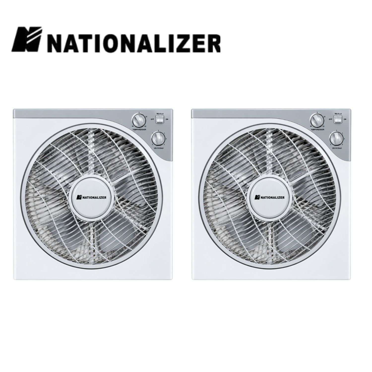 PACK 02 VENTILADOR BOX NATIONALIZER KYT30S001A 12 PULG TIMER - 1