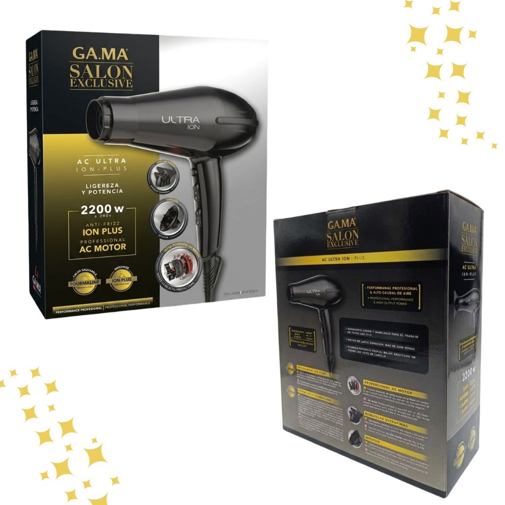 SECADORA CABELLO GAMA ULTRA ION 2200W PROFESIONAL SALON EXCLUSIVE - 5