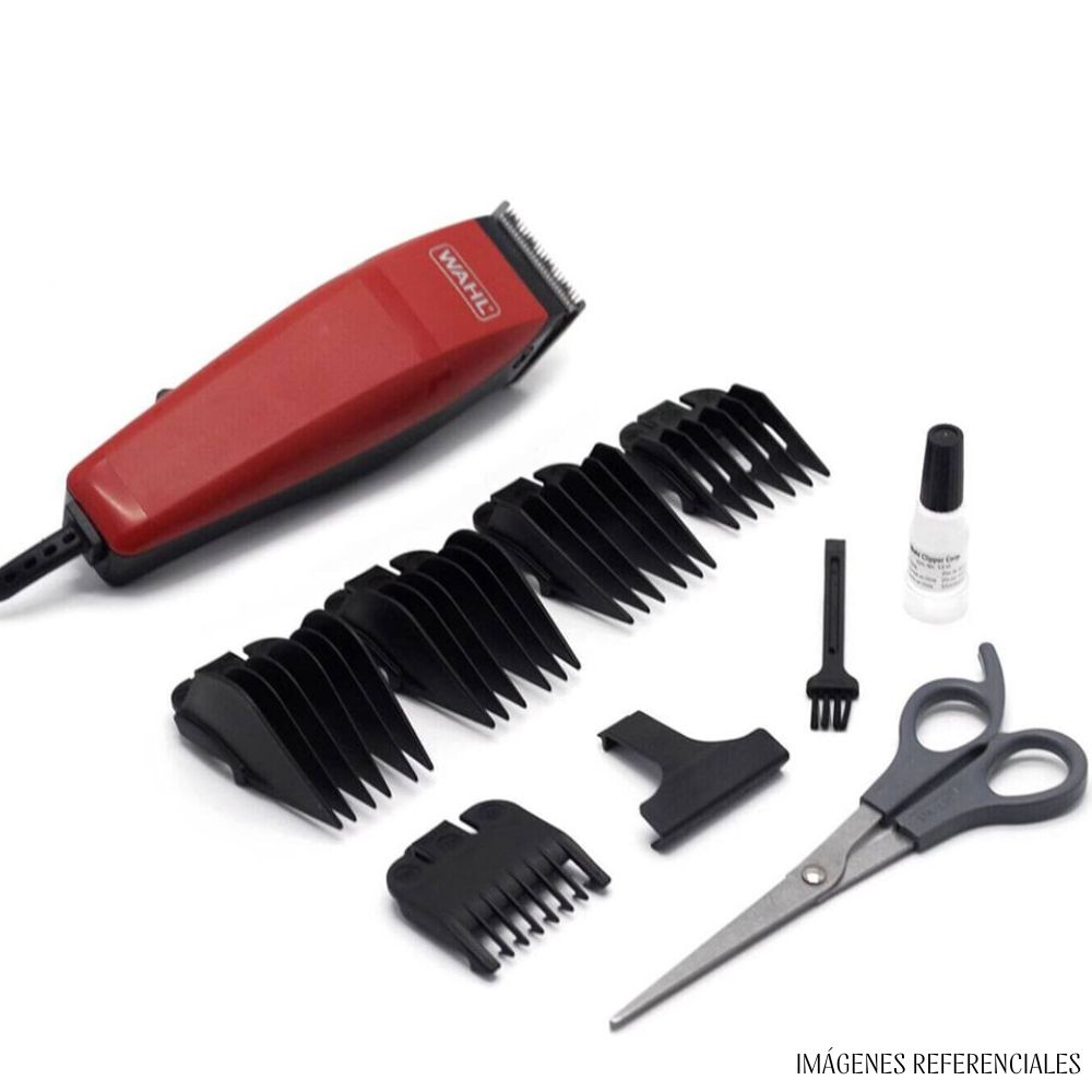 MAQUINA DE CORTAR CABELLO WAHL EASY CUT 10 PIEZAS – ROJO - 2