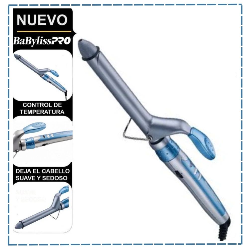 RIZADOR DE CABELLO BABYLISS PRO BABNT75SPE NANO TITANIUM 3/4" 19MM 401°F - 2