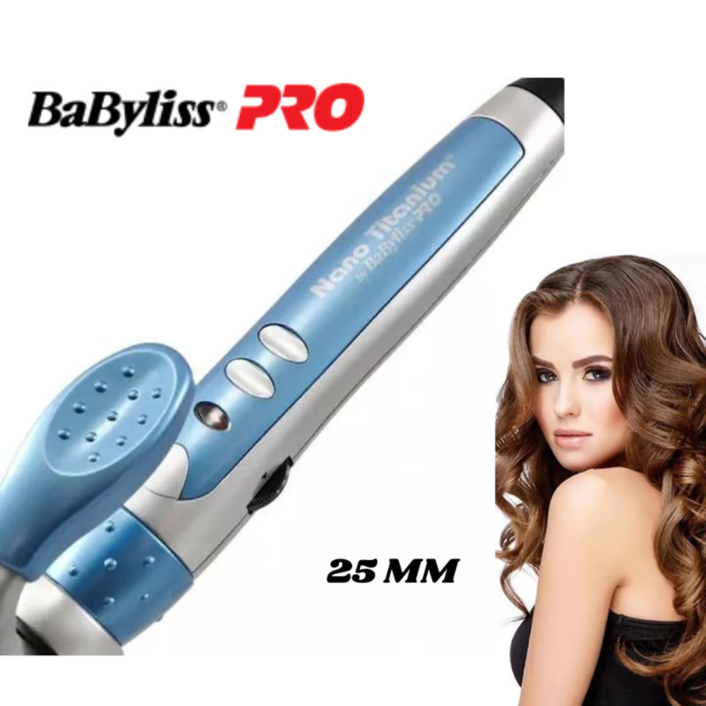RIZADOR DE CABELLO BABYLISS PRO BABNT100SPE NANO TITANIUM 1' 401°F - 3