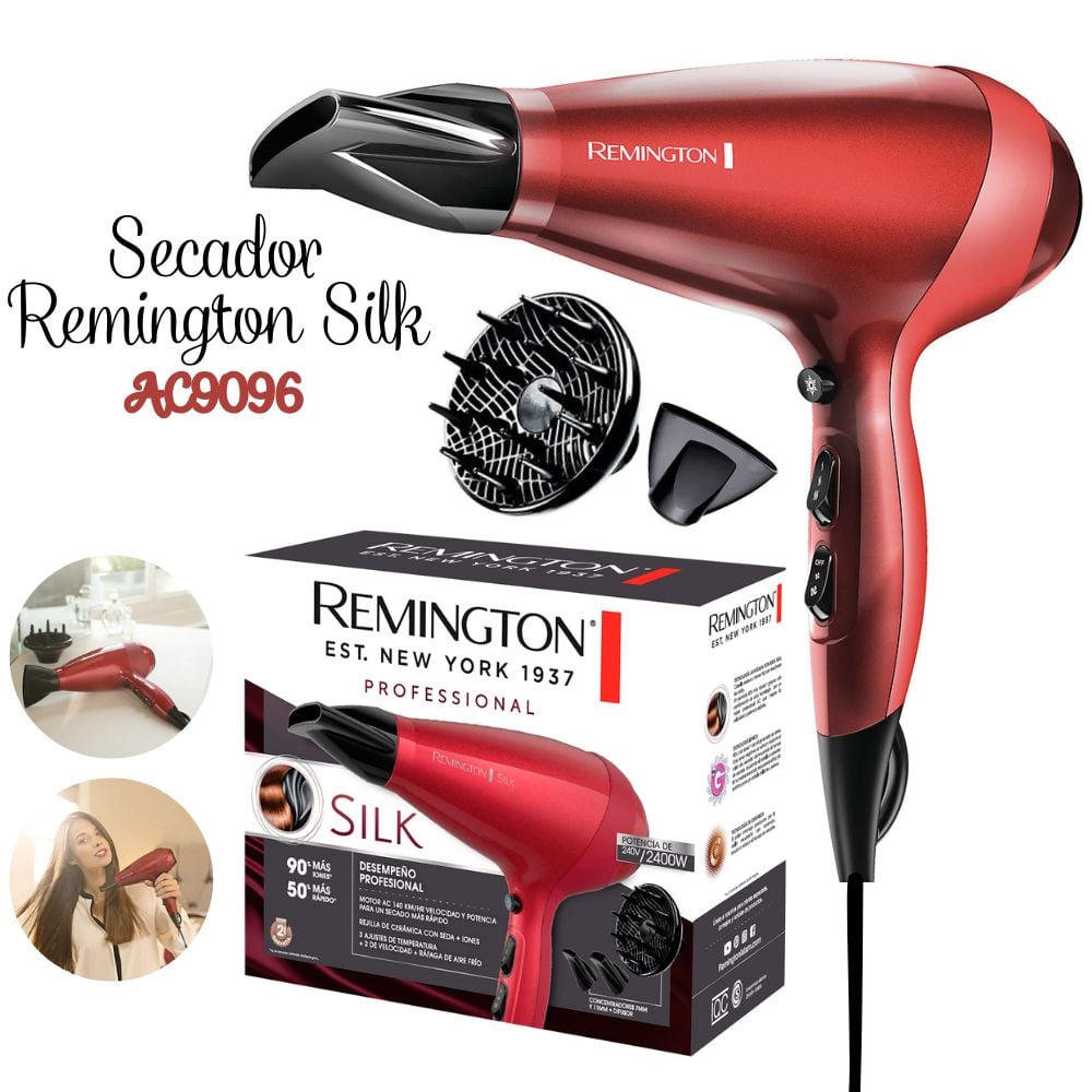 SECADORA CABELLO REMINGTON AC9096 2400W PROFESIONAL SILK - 1