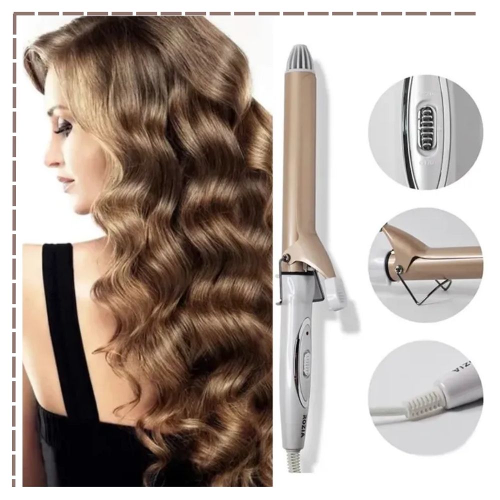 RIZADOR DE CABELLO ROZIA HR721 CERÁMICA CURLING IRON - 4