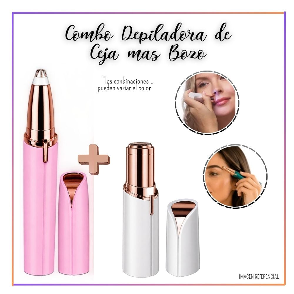 COMBO INALÁMBRICO DEPILADORA CEJA Y DEPILADOR BOZO 1 VELOCIDAD - 5