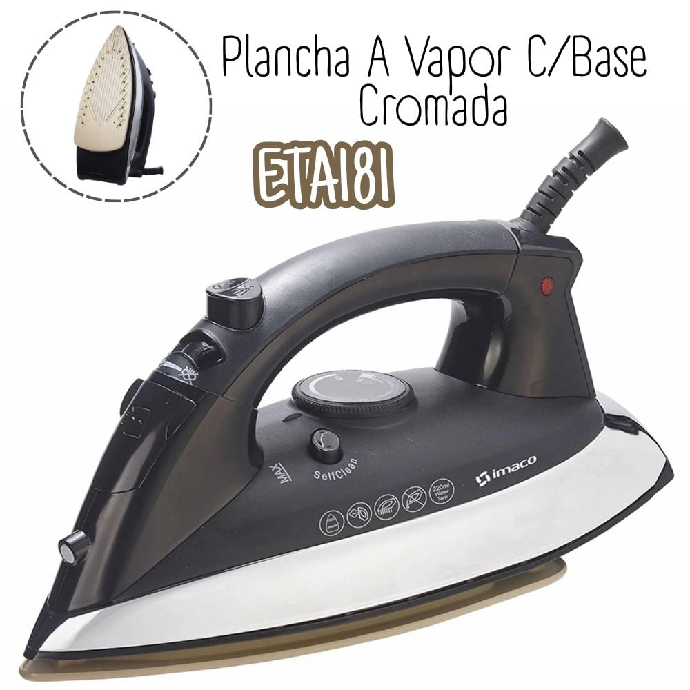 PLANCHA A VAPOR IMACO 2000W ETA181 CON BASE CERÁMICA - 1