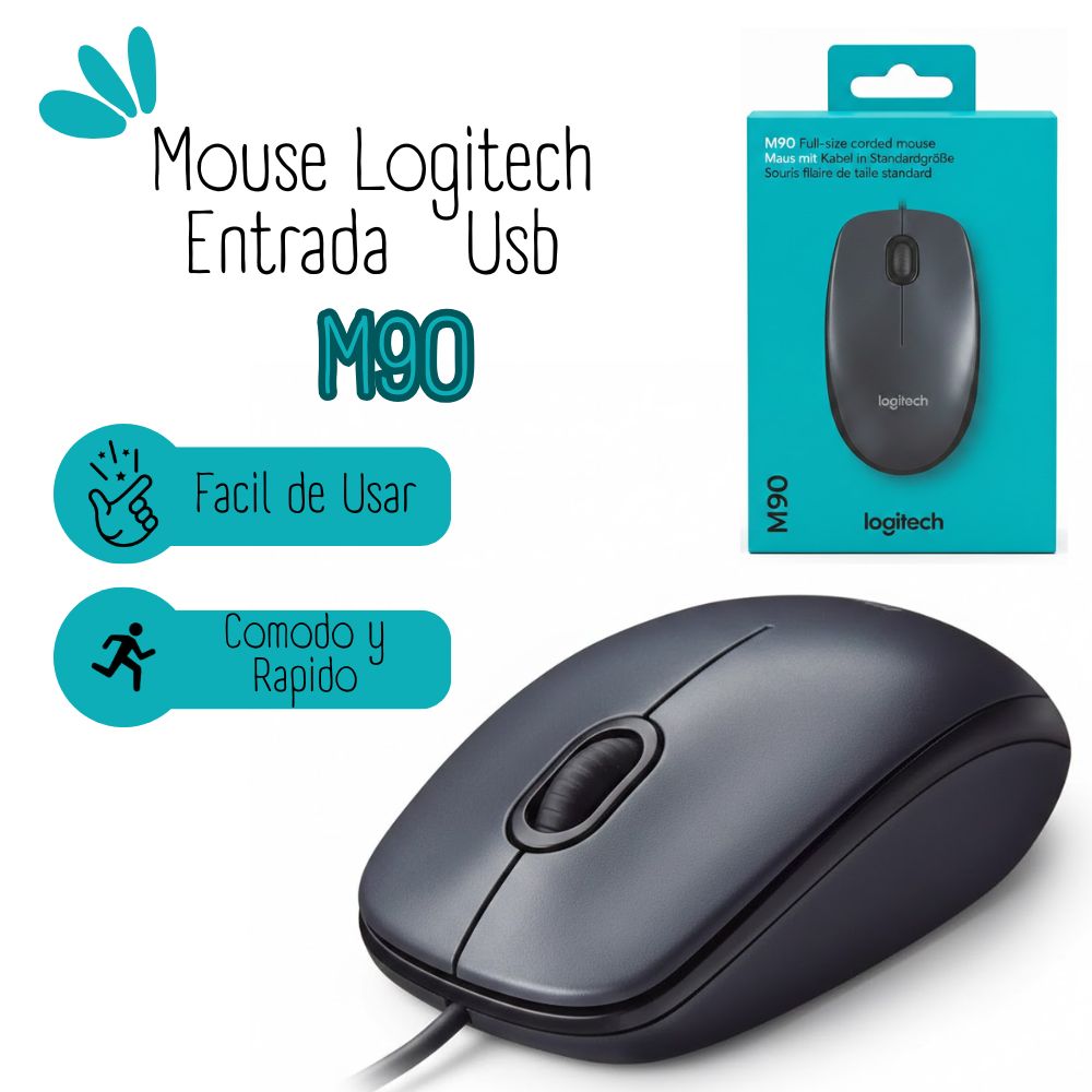 MOUSE LOGITECH M90 USB CABLE - 1
