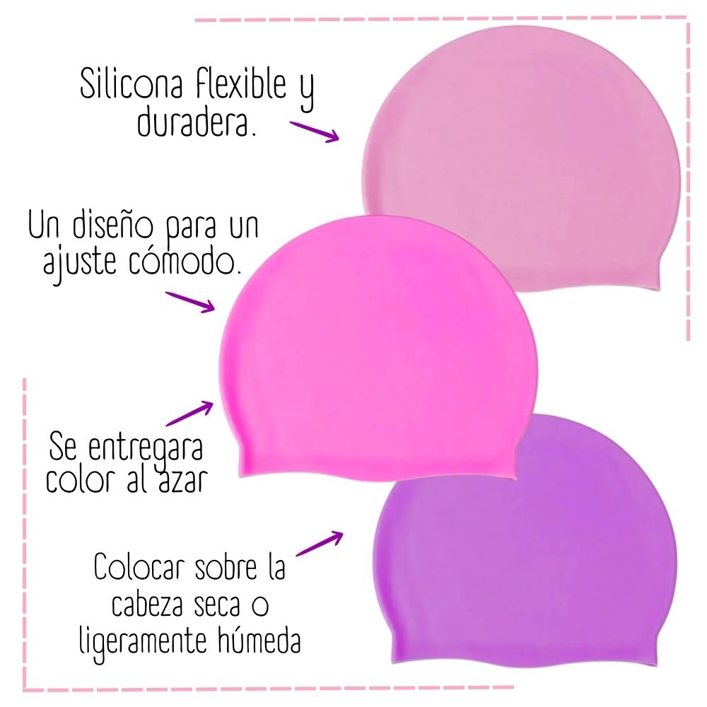 GORRO DE NATACION PARA NIÑOS DE TELA - RS - 2