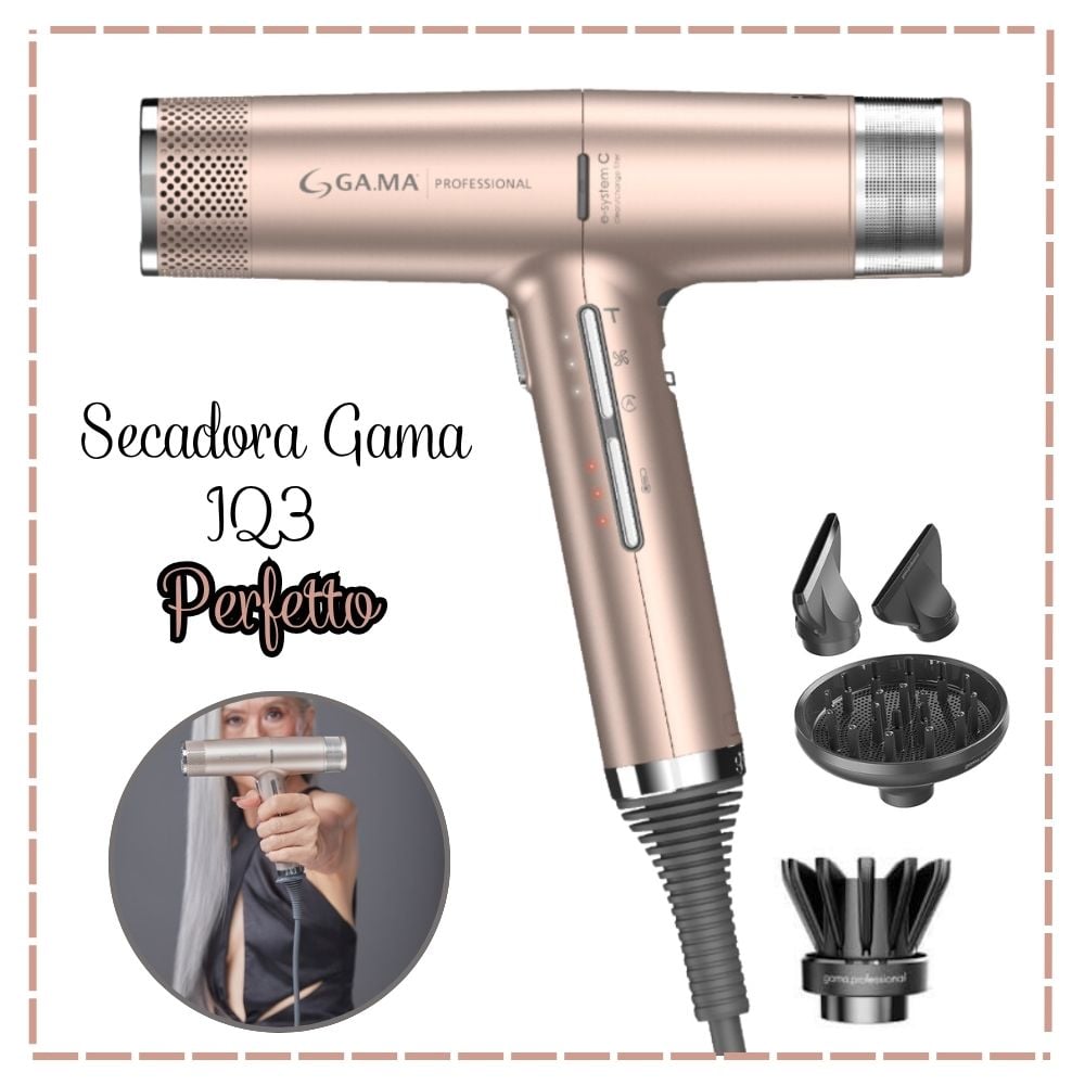 SECADORA PROFESIONAL IQ3 PERFETTO PINK 220V - 1