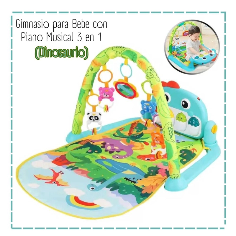 GIMNASIO PARA BEBÉ ( DINASAURIO) 3 EN 1 - 1