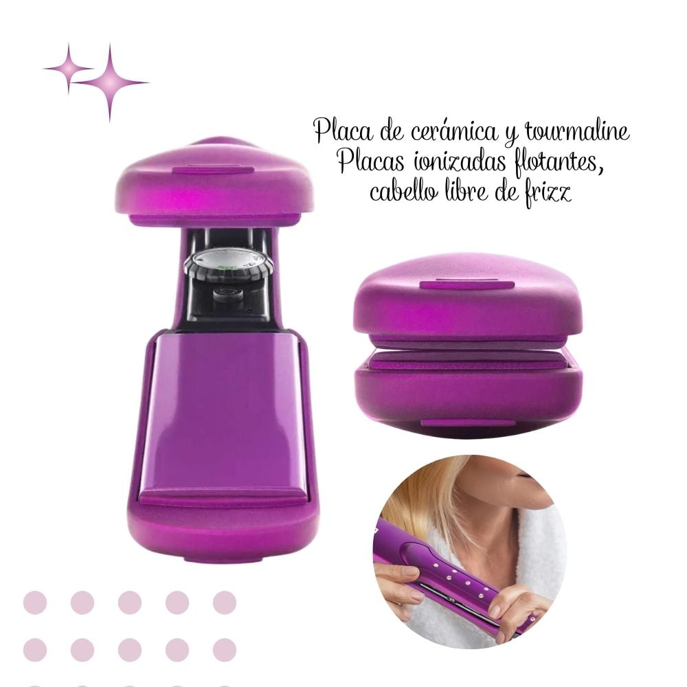 PLANCHA ALISADORA DE CABELLO SIEGEN SG-3540 BRIGHT PURPLE - 3