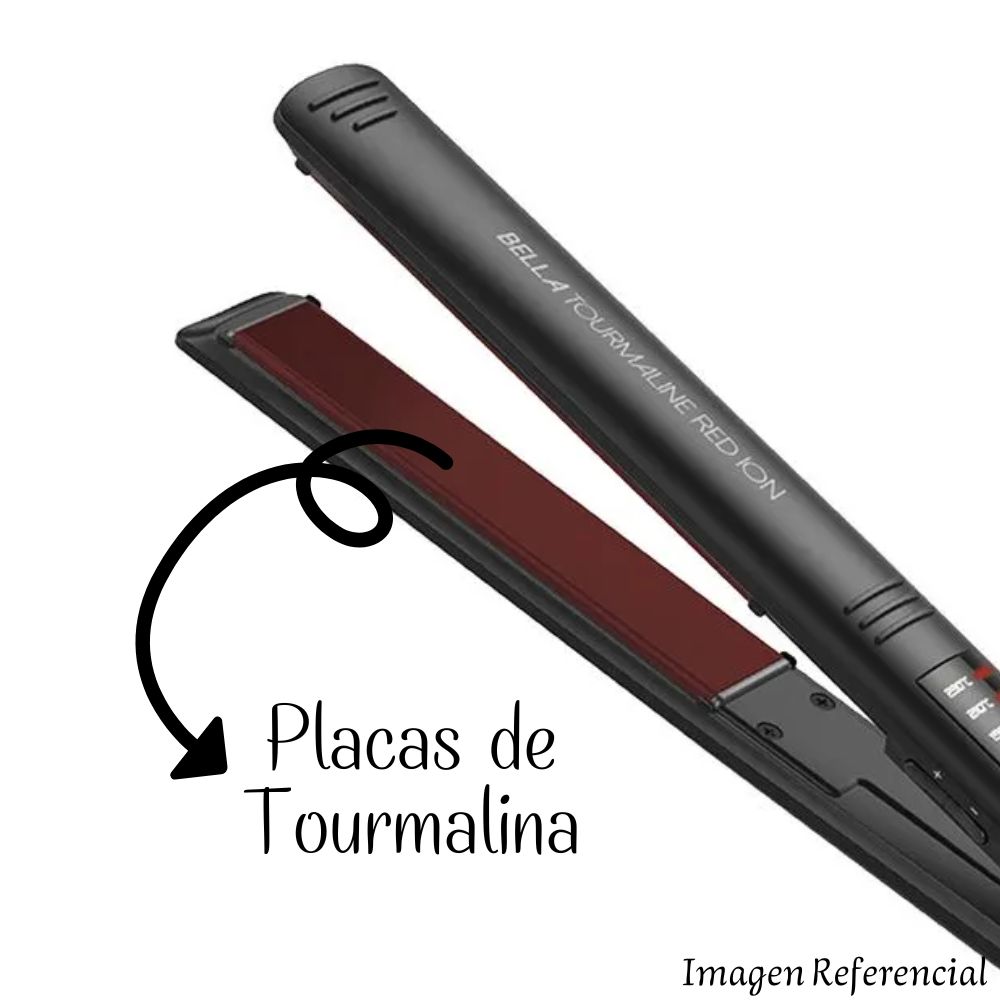 PLANCHA ALISADORA GAMA BELLA TURMALINE RED ION LED - 3