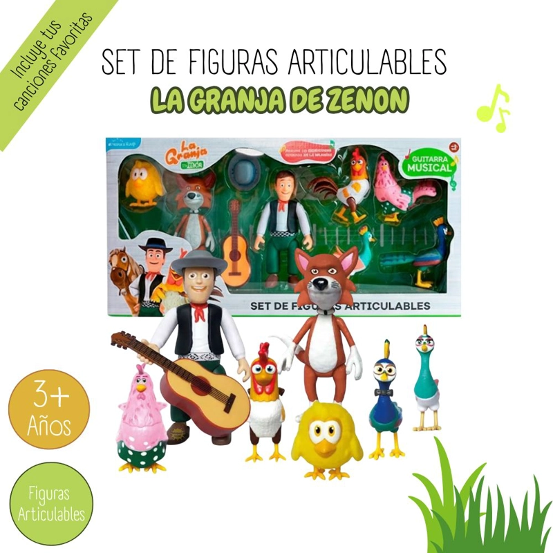SET DE FIGURAS ARTICULABLES LA GRANJA DE ZENÓN 9 PIEZAS - 1