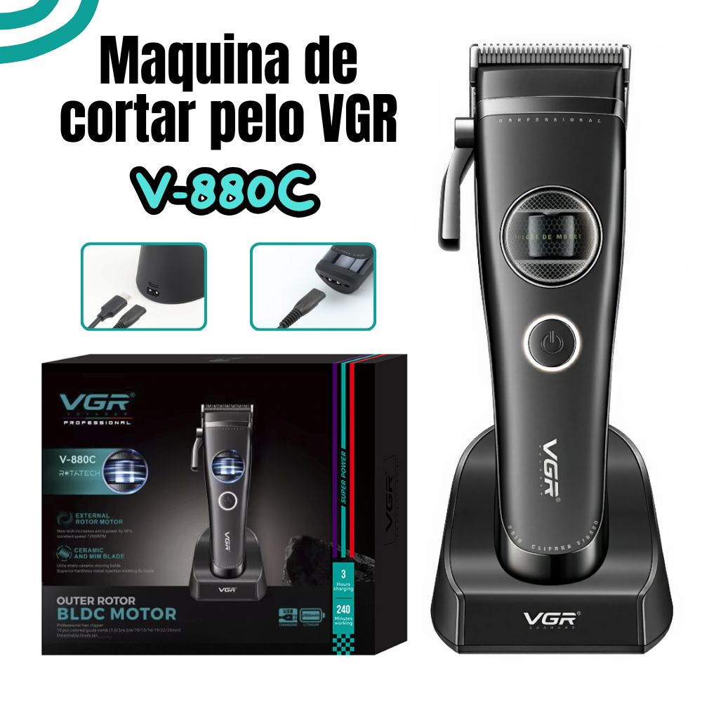 MÁQUINA DE CORTAR PELO VGR V-880C - 1