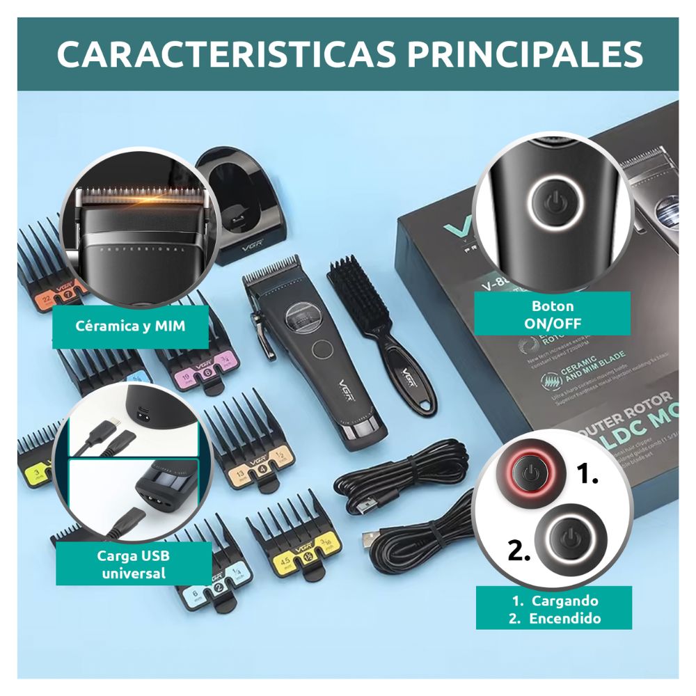 MÁQUINA DE CORTAR PELO VGR V-880C - 4