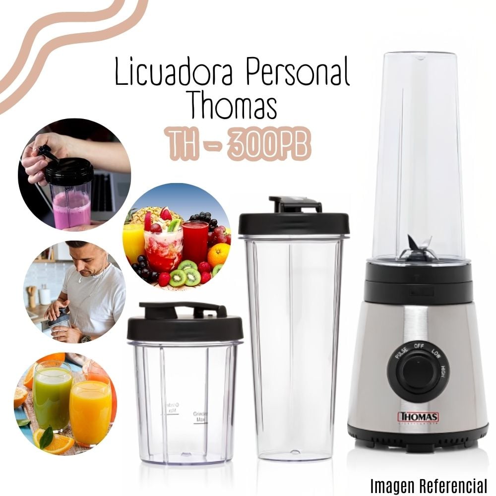 LICUADORA PERSONAL BLENDER THOMAS TH-300PB - 1