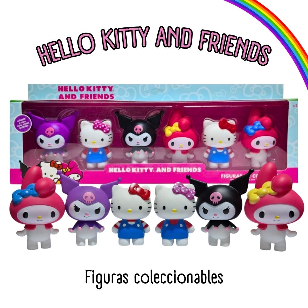 FIGURA DE COLECCIÓN HELLO KITTY AND FRIENDS WT014 - 1