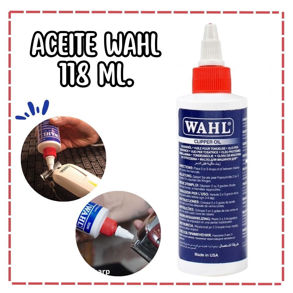 ACEITE WAHL PARA MÁQUINA DE CORTAR CABELLO - 1