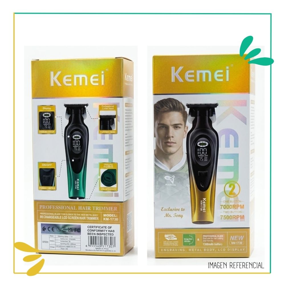 TRIMMER RECARGABLE KEMEI KM-1730 - 4