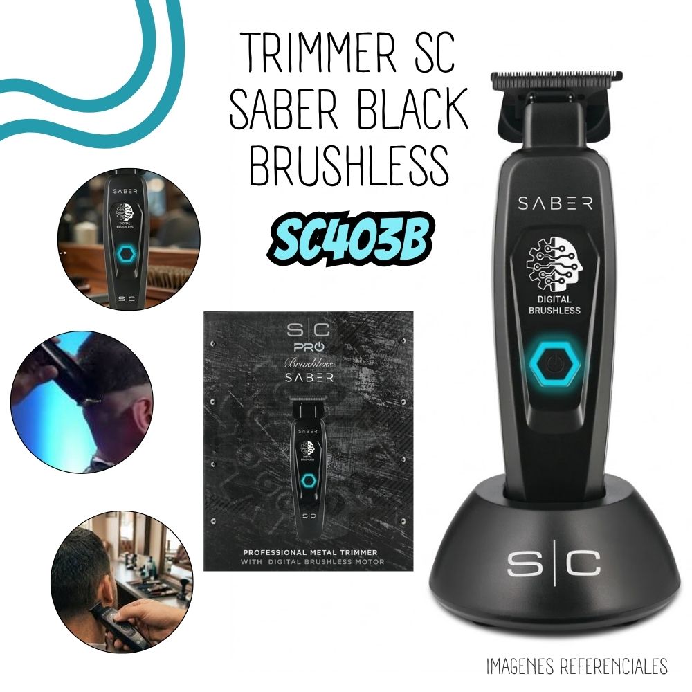 TRIMMER CORDLESS STYLECRAFT SABER BLACK - SC403B - 1