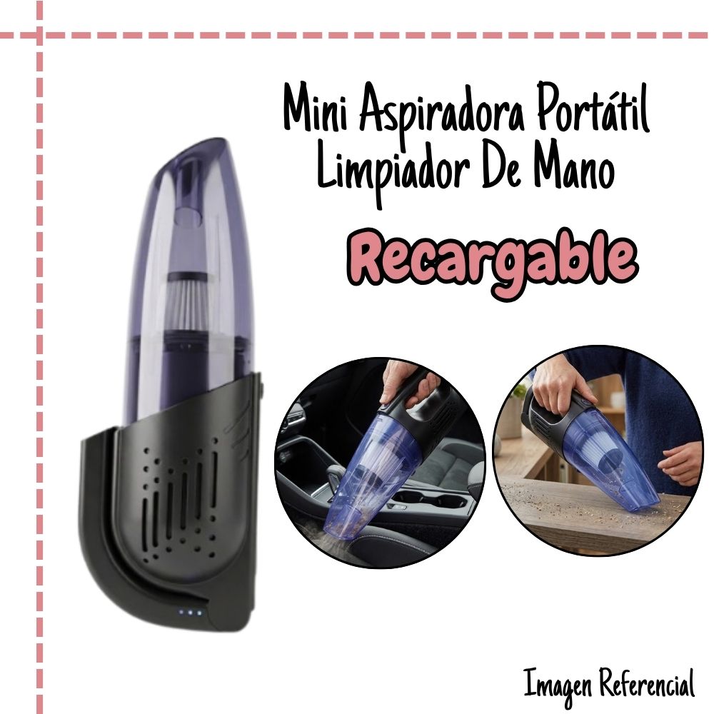 MINI ASPIRADORA PORTÁTIL RECARGABLE CY-9005 - 1