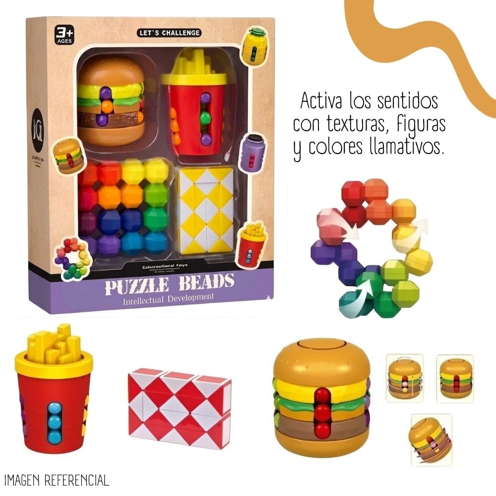 SET DE 4 JUGUETES SENSORIALES EDUCATIVOS - 3