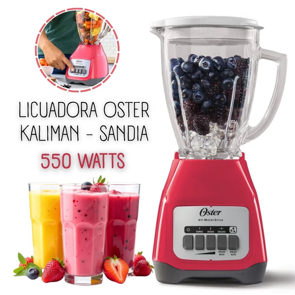 LICUADORA OSTER KALIMAN 2 VELOCIDADES MAS PULSADOR - SANDIA - 1