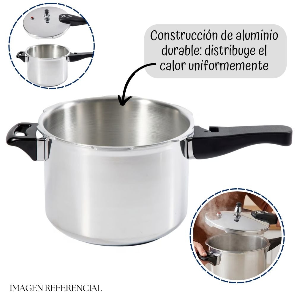 OLLA A PRESIÓN OSTER BRISSAGO DE 7 LITROS - 2